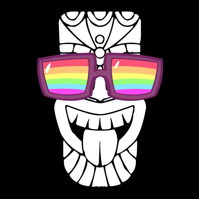 Sonnenbrille mit Regenbogenfahne
