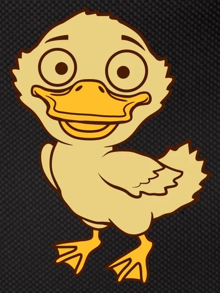 Cute little comic ducklings