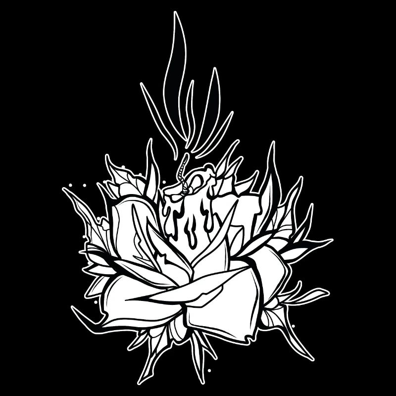 Blume // Kerze // Illustration