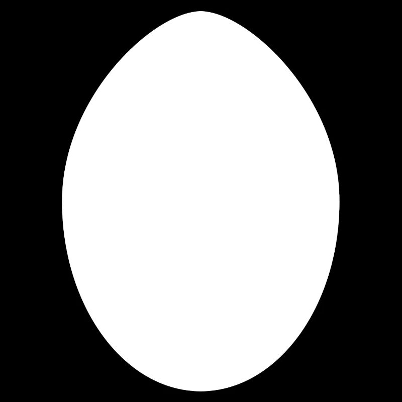Œuf de Pâques blanc