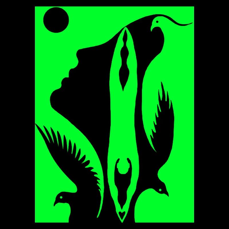 Illusion d’optique art psychédéliques formes rétro
