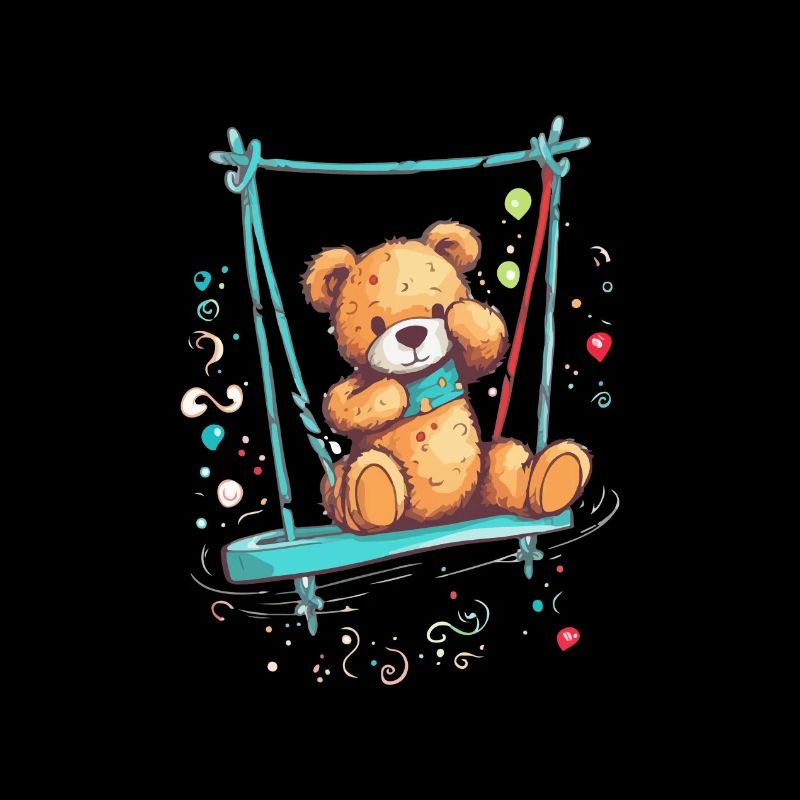 Teddy on his swing