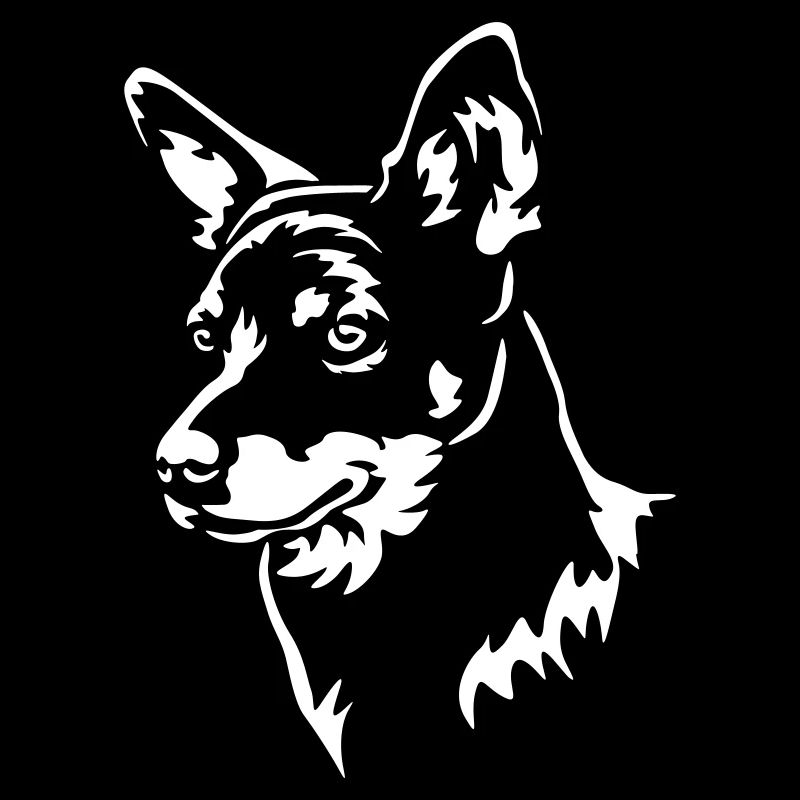 Lancashire Heeler Kopf "Black Edition"