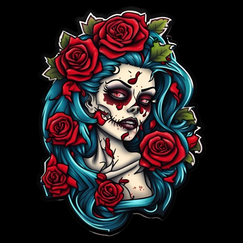 Fille zombie