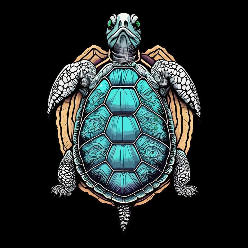 Psychedelische Schildkröte