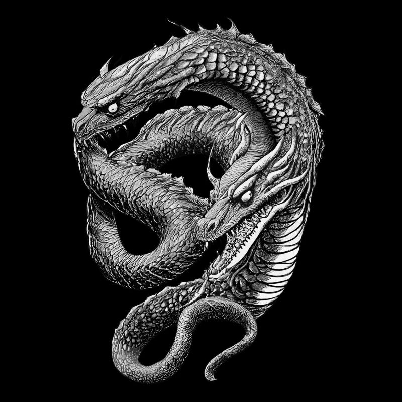 Doppelköpfiger Drache