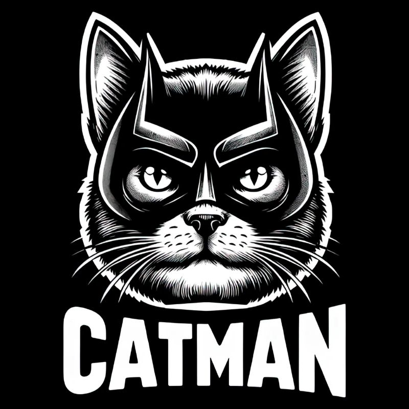 Catman Chat super-héros avec masque