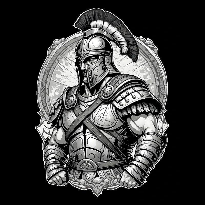 Graphismes de gladiateur