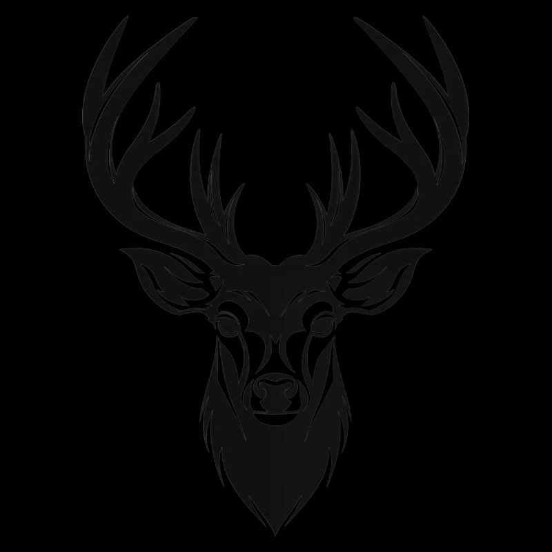 Deer Icon Monochrome