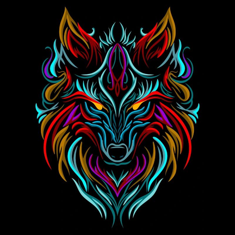 Wolf Tattoo Bunt