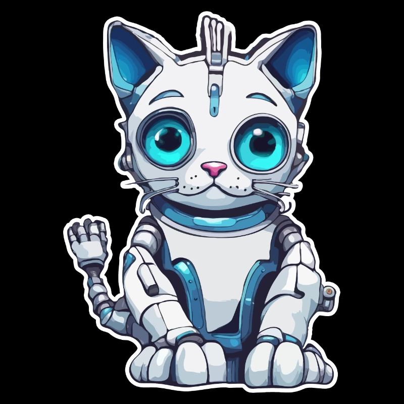 Roboter Tier / KI / Mechanisierte Tiere / Comic