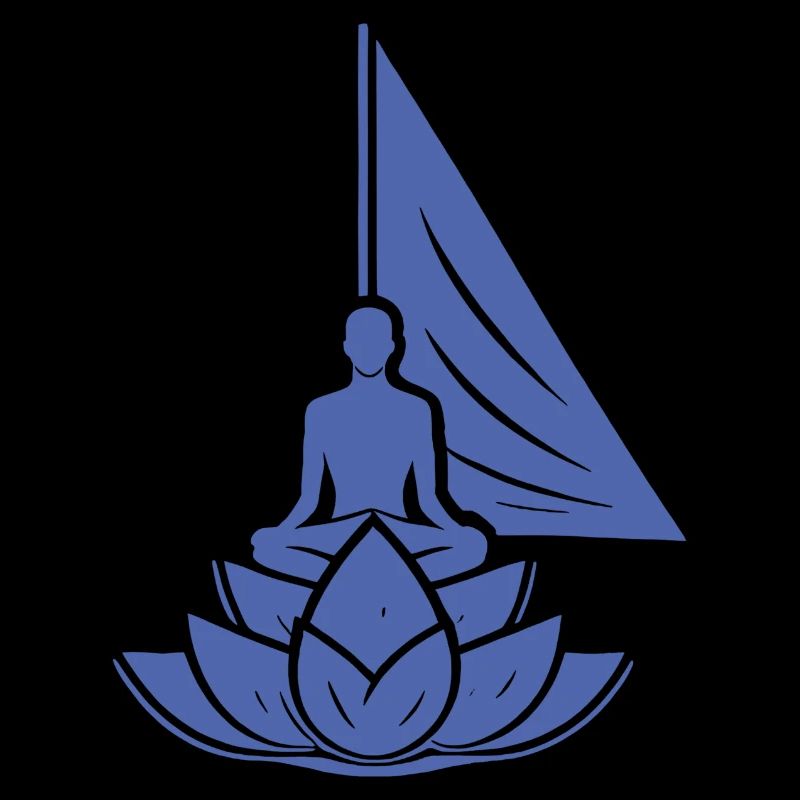 Meditation Segelboot Lotus Innerer Frieden