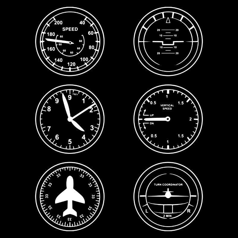 Flugzeug Instrumente