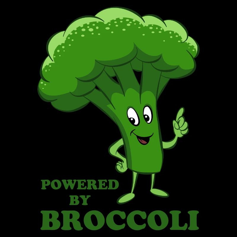 Powered by Broccoli - Gemüse, vegetarisch, vegan