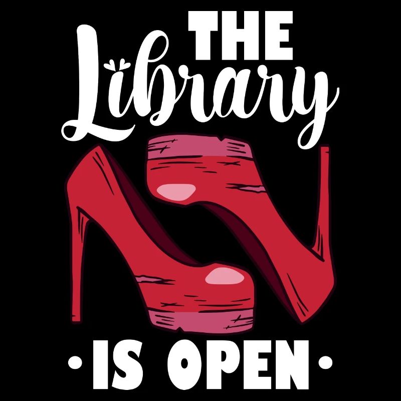 la bibliothèque est ouverte Design pour un passionné de blagues