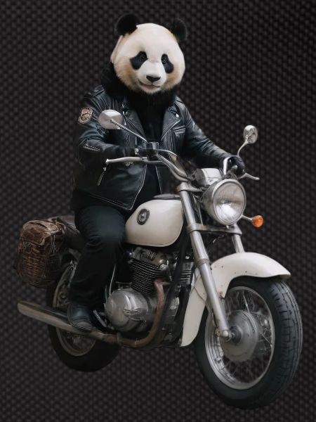Biker Panda