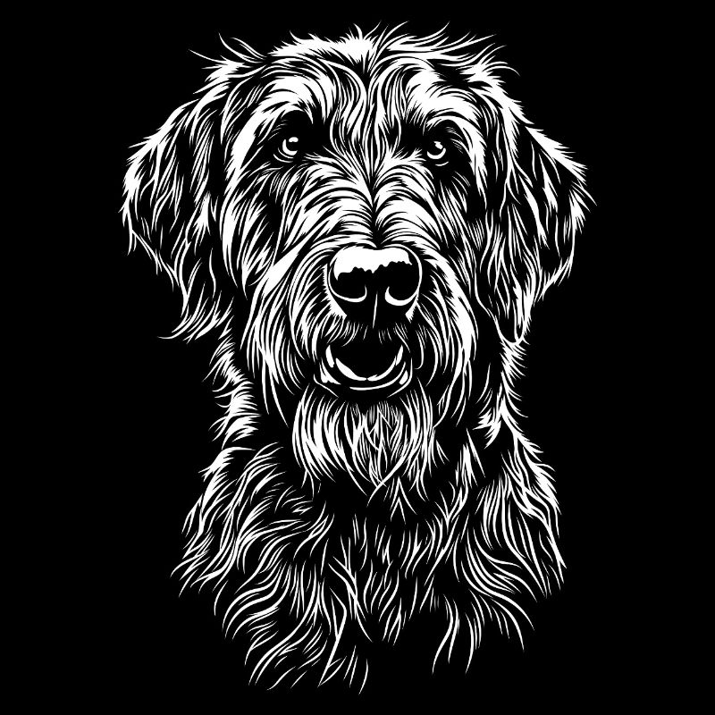 Irish Wolfhound Portrait Hund Hunde Windhunde