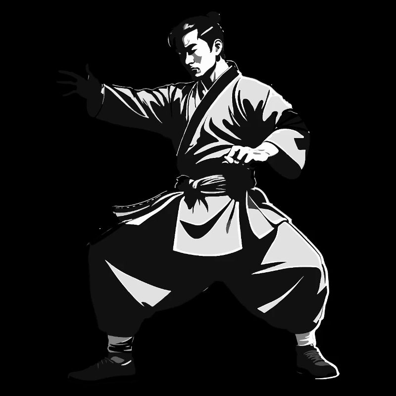 Shaolin Mönch - Kampfsport Sticker