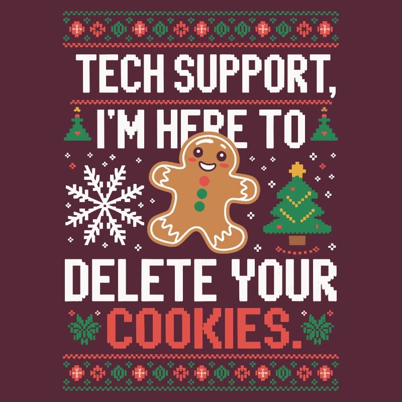 Tech Support Cookie Saying