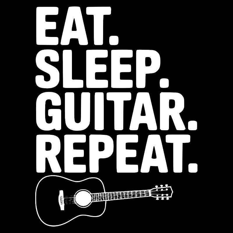 Manger. Dormir. Guitare. Répéter.