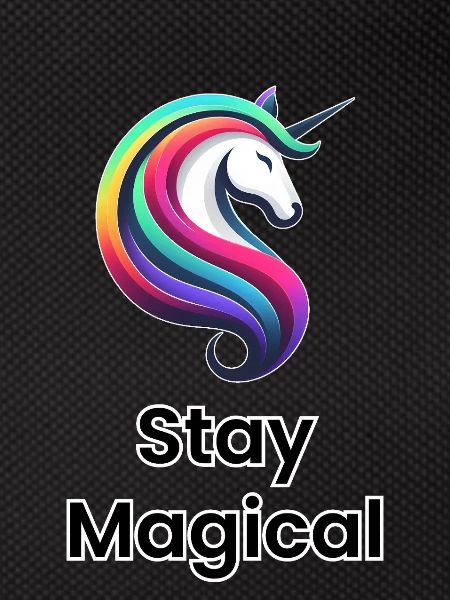 Einhorn Regenbogen – Stay Magical