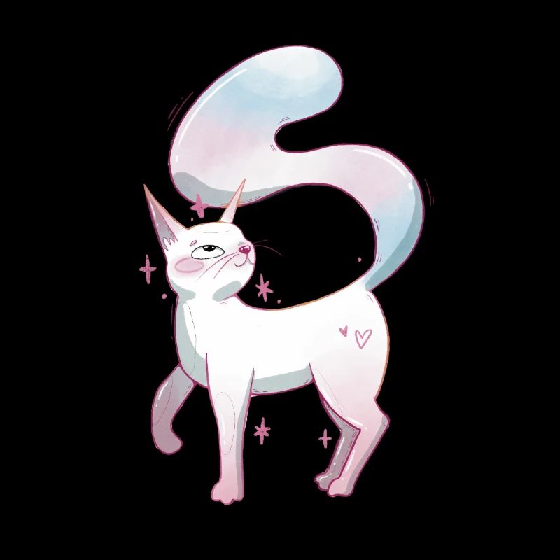 Süße Katze trans pride