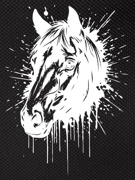 White Splash Horse Head