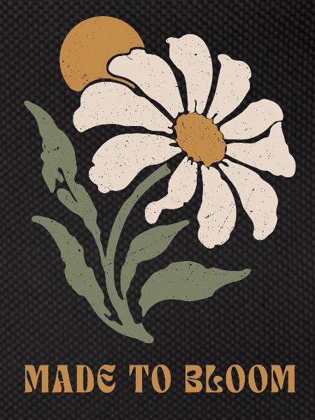 Bloom Daisy Botanischer Wappen