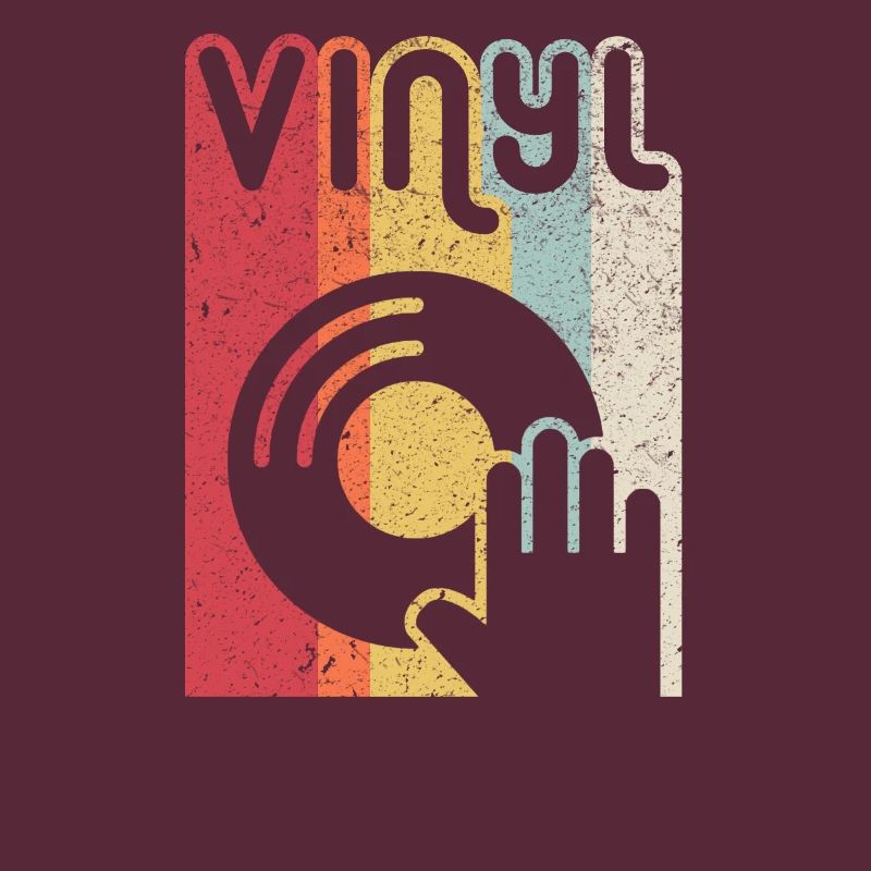 Produit de disque vinyle. Impression de style rétro