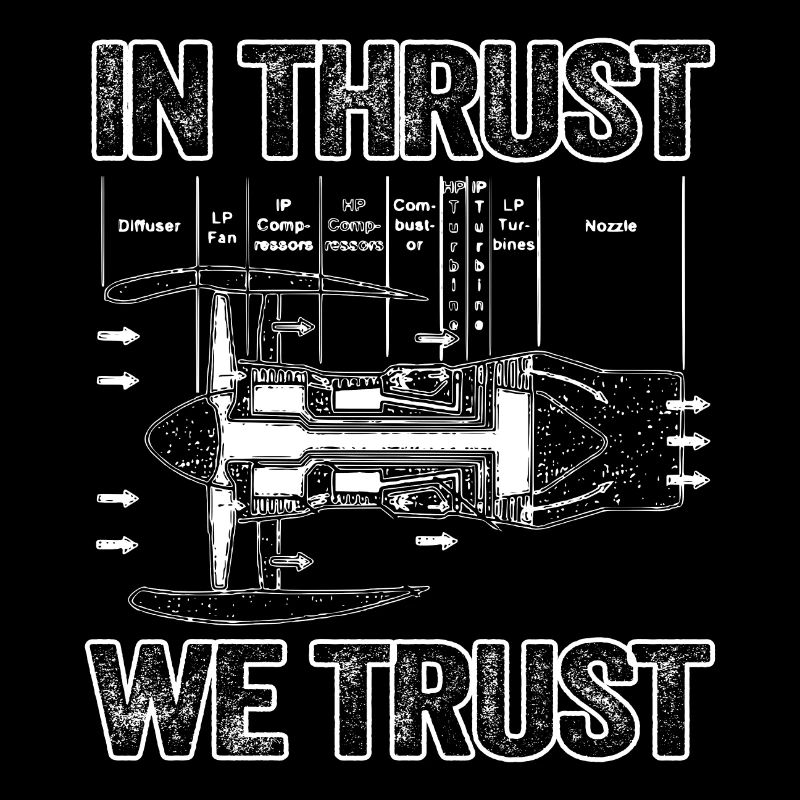 In Thrust We Trust - Vintage Design