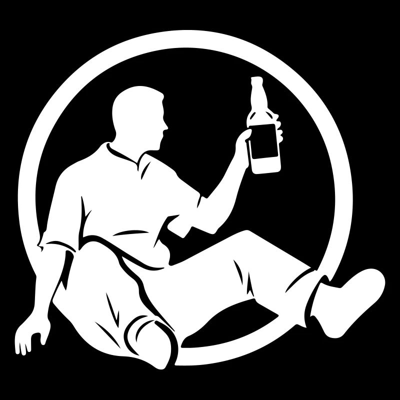 Bier Trinken Silhouette Party