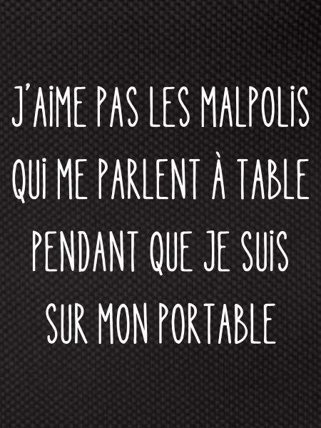 j'aime pas les malpolis