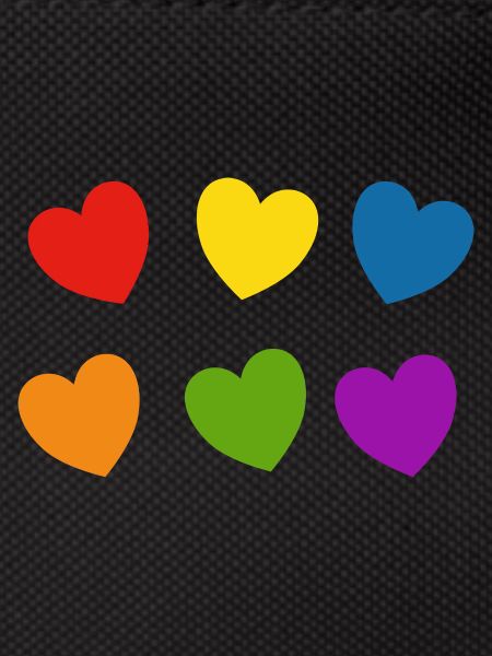 Rainbow hearts Pride