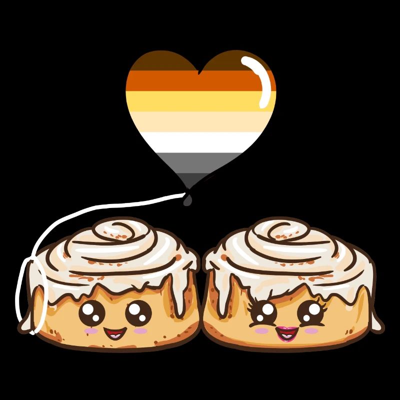 Cinnamon Roll Paar Gay Bear Pride