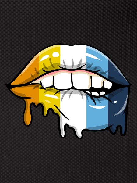 Dripping lips Aroace Pride