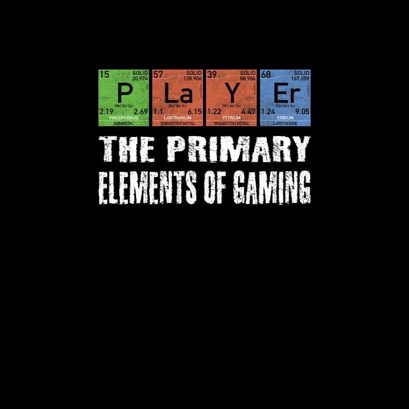 Nerd geek funny player gaming elements