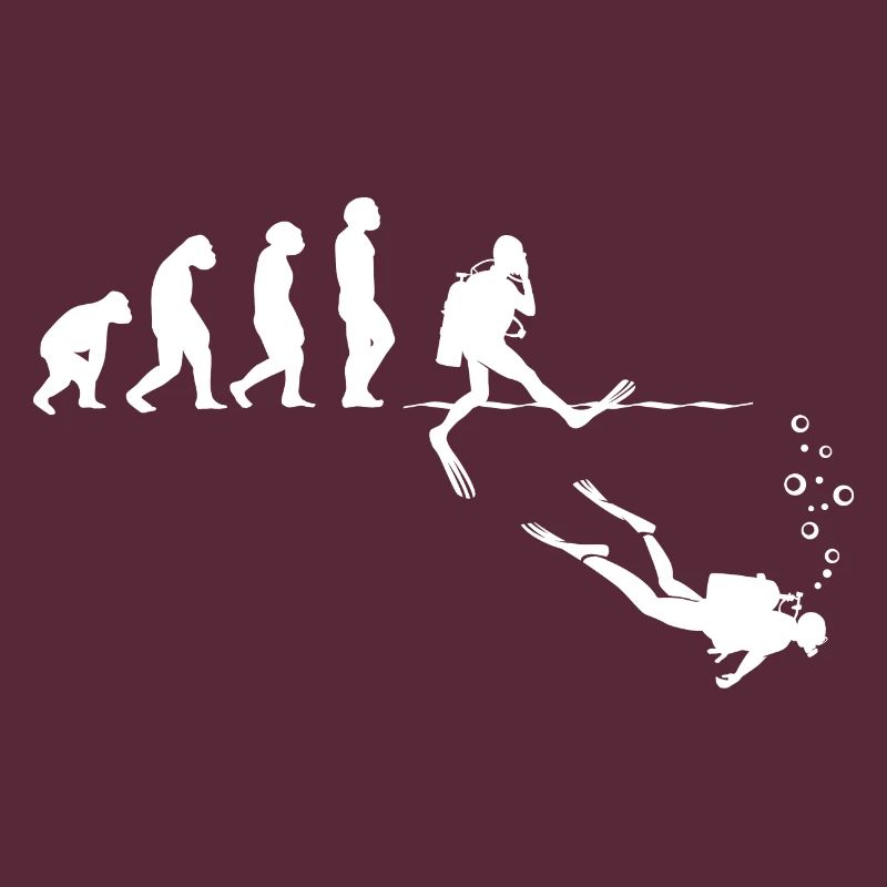 Evolution Graphic Diver Diving Scuba Diver Apnoe S