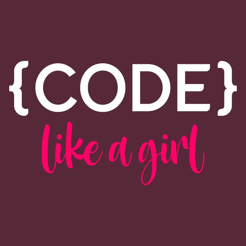 Code Like A Girl Programming Coder Computer Geek D
