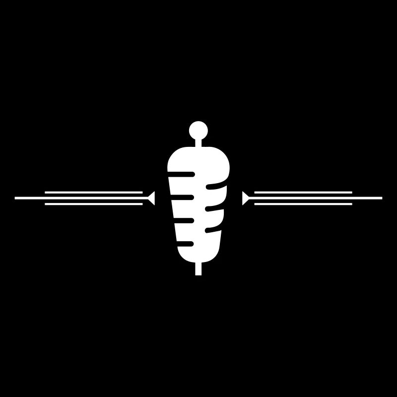 Döner kebab skewer symbol