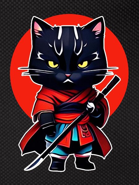 Chat samouraï