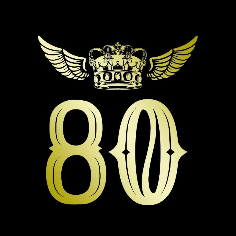 80 Zahl Krone