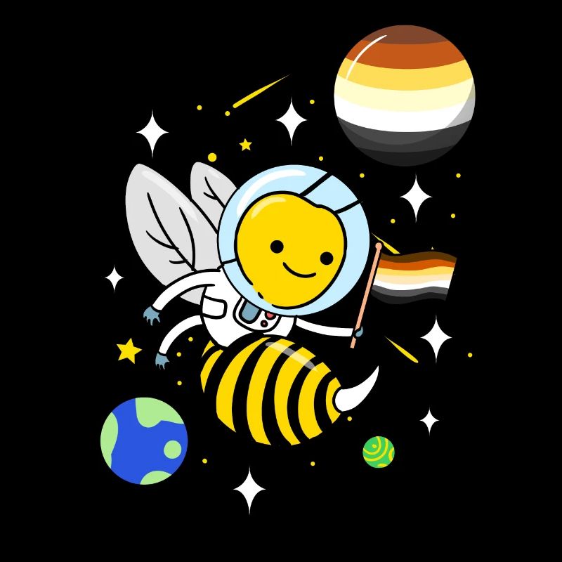 Wasp Astronaute Gay Bear Pride