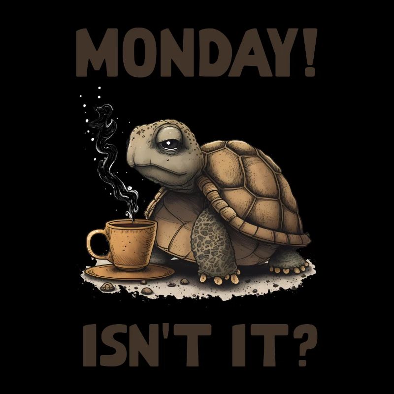 Monday! Isn't it? Turtle Morning Grunch