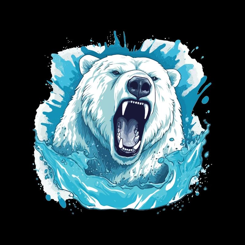 Polar Roar – Eisberg-blaubär-kunst