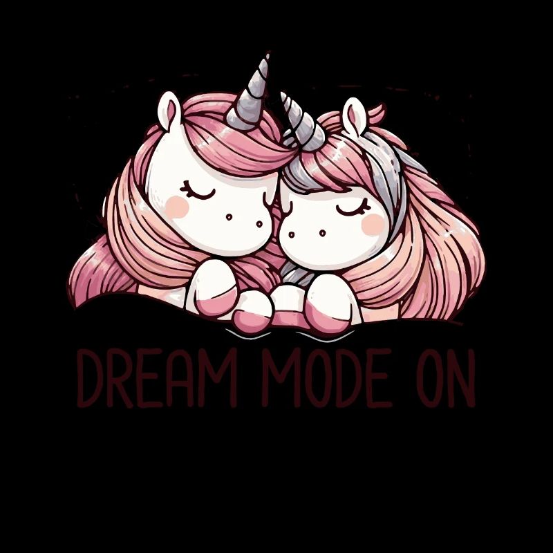 Mode rêve de licorne endormie amusante devant le