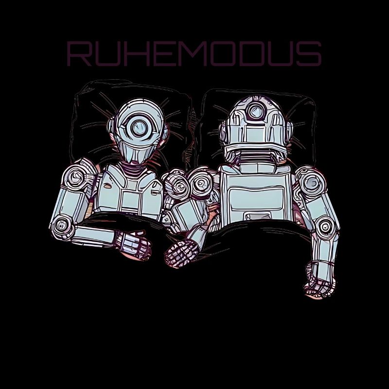 Pyjama drôle de mode repos de robot endormi