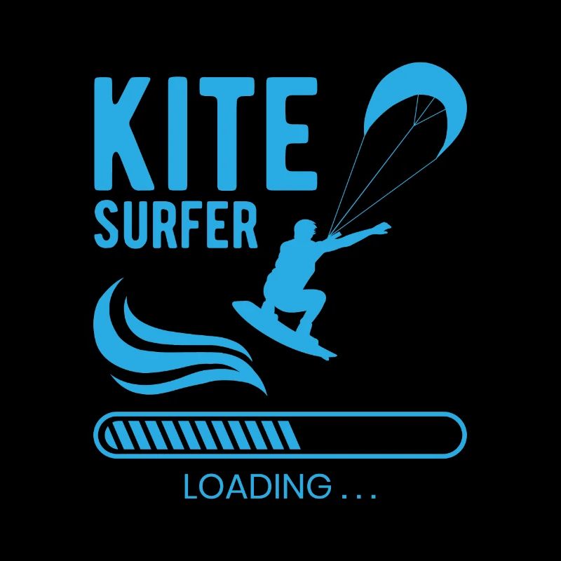 Kite Surfer Loading Future Kitesurfer Sea