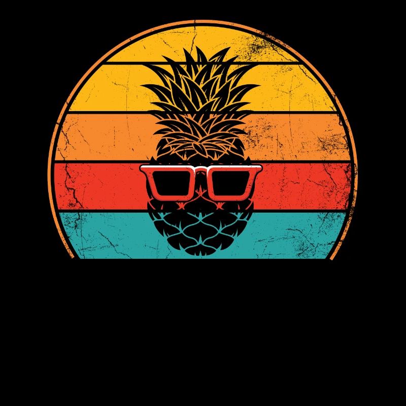 Pineapple sunglasses retro design For