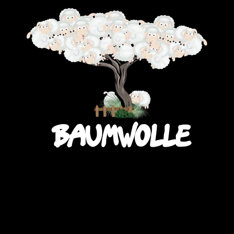 Baumwolle Wortspiel Schaf auf Baum, Schaf