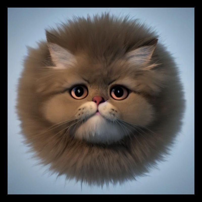 fluffy cat